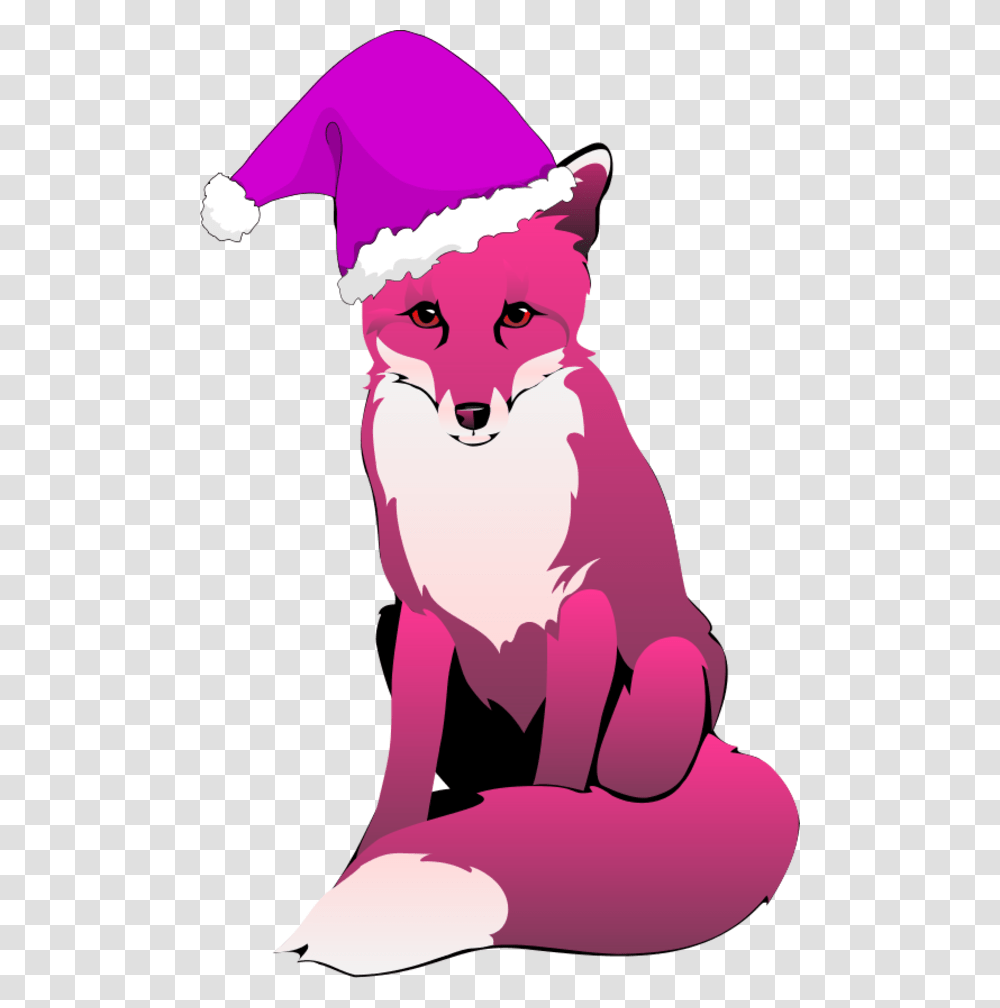 Fox Santa Hat Clipart Background Fox Clipart, Mammal, Animal, Apparel Transparent Png