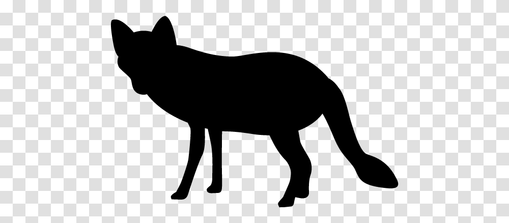 Fox Silhouette, Gray, World Of Warcraft Transparent Png