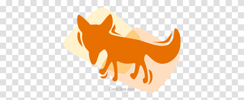 Foxes Royalty Free Vector Clip Art Illustration, Mammal, Animal, Outdoors, Nature Transparent Png