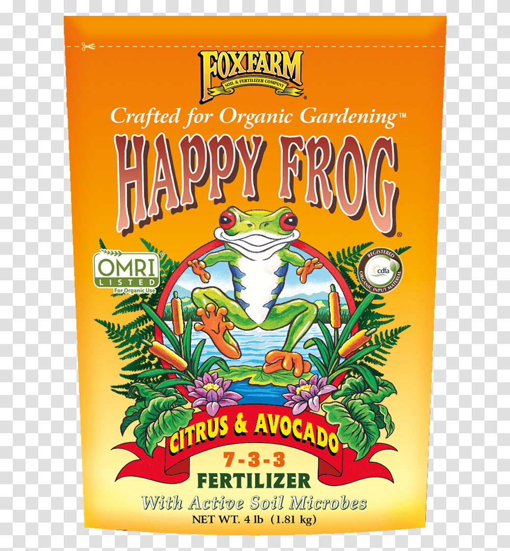 Foxfarm Happy Frog Potting Soil, Advertisement, Poster, Flyer, Paper Transparent Png