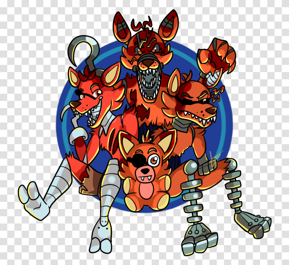 Foxy Family Picture By Halfway To Insanity Foxy's Family Fan Art, Robot Transparent Png