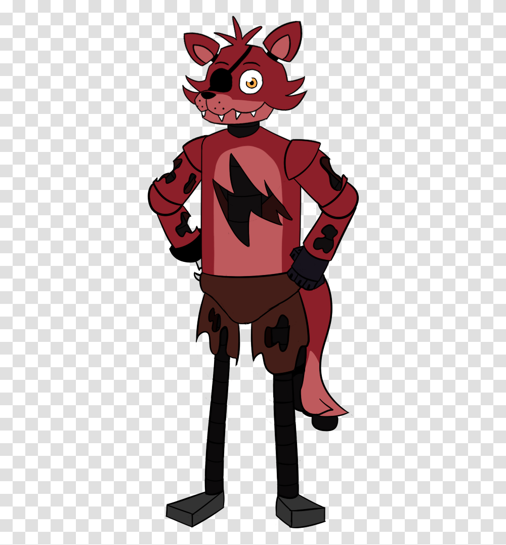 Foxy The Pirate By Richy Miner Cartoon, Person, Hand, Maroon Transparent Png