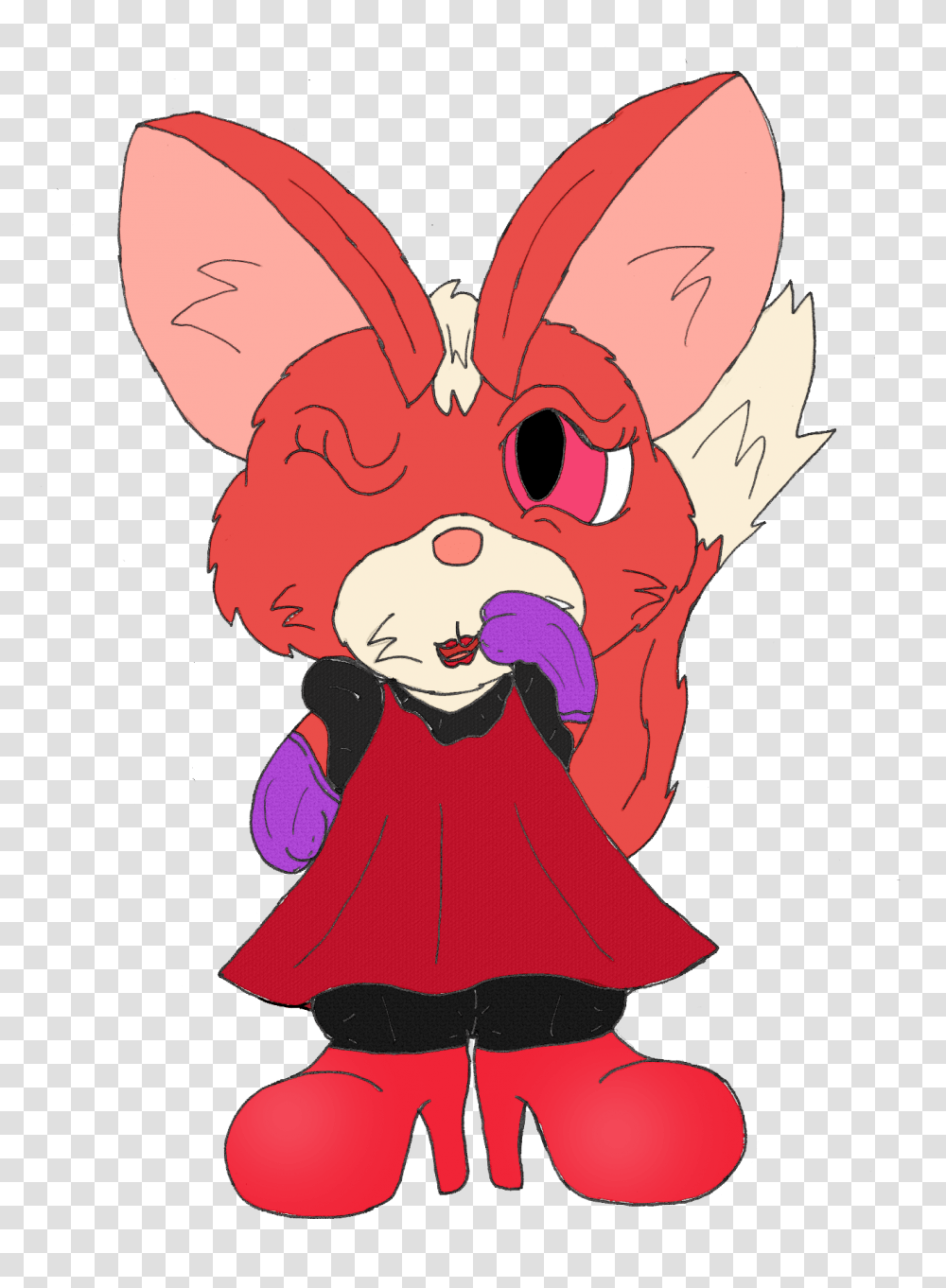 Foxy Tulip The Ferren Blowing Kisses Weasyl, Person, Human, Performer Transparent Png