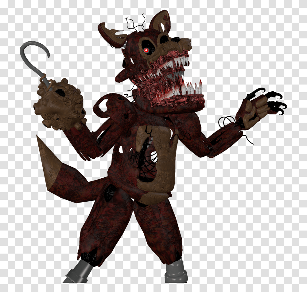 Foxy Twisted Give Cake Minigame Freddy, Toy, Dragon, Animal, Alien Transparent Png