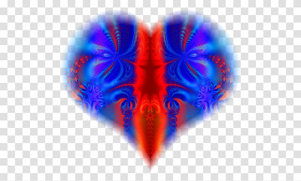 Fractal Art, Ornament, Pattern, Purple, Heart Transparent Png