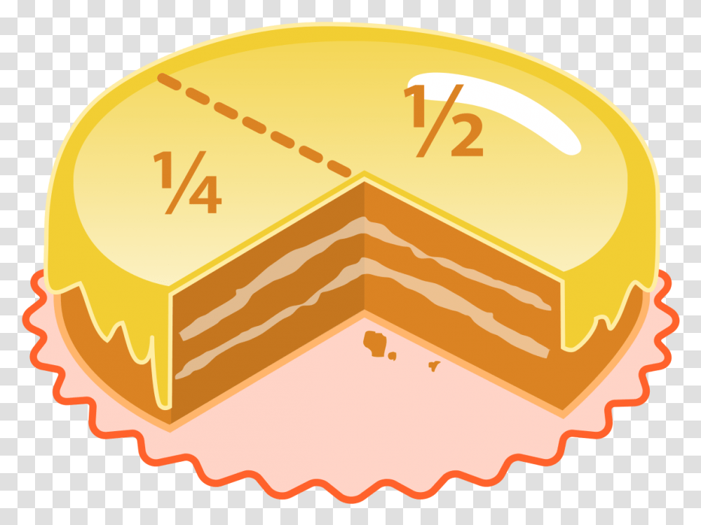 Fractions Clipart Everyday Use Cool Fractions, Food, Custard, Dessert Transparent Png