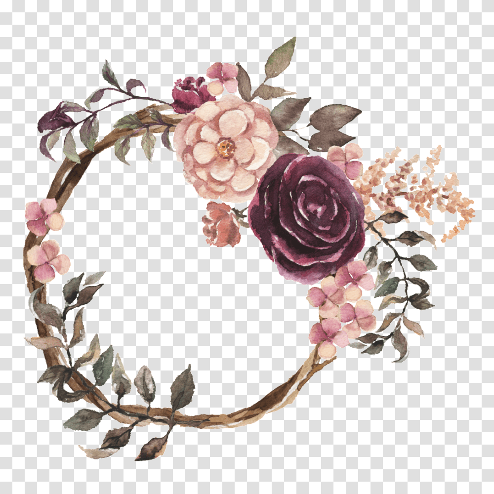 Fragrance Wreath Watercolor Hand Painted Free, Plant, Accessories, Accessory, Jewelry Transparent Png