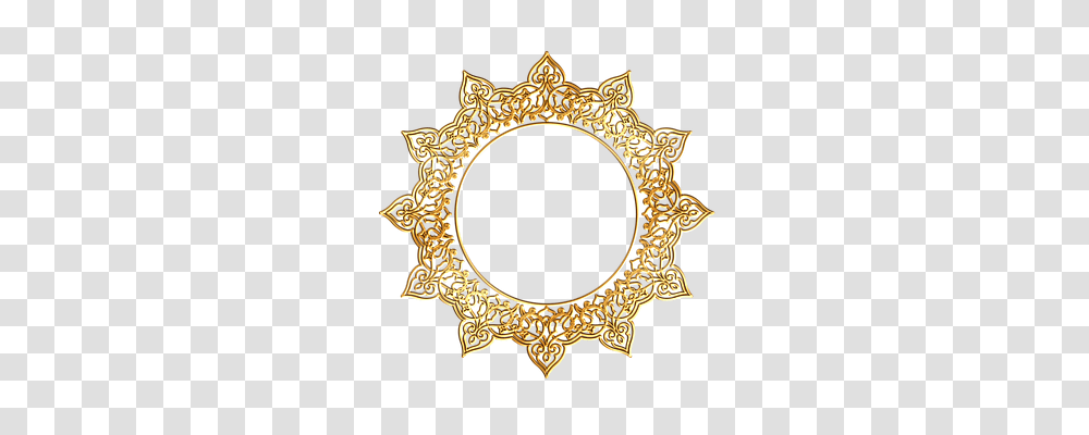Frame Oval, Pattern, Gold, Chandelier Transparent Png
