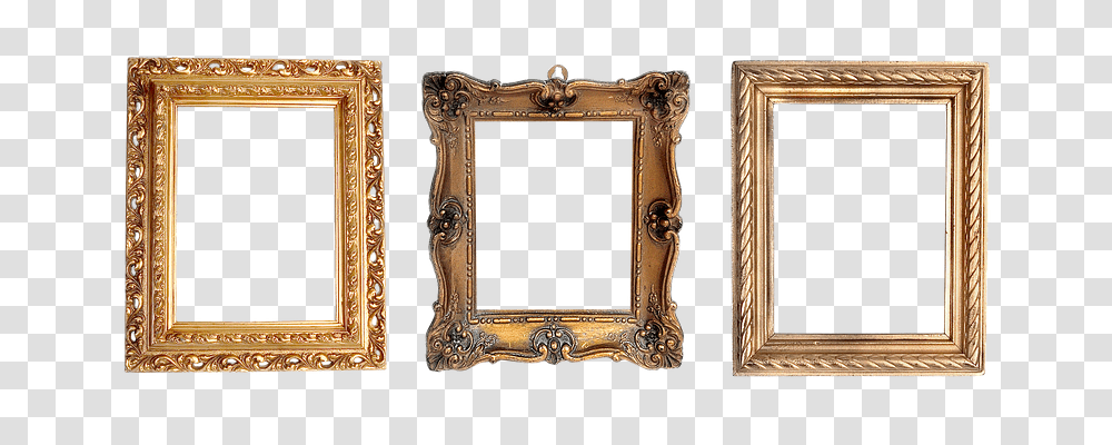 Frame Bronze, Mirror, Ivory Transparent Png