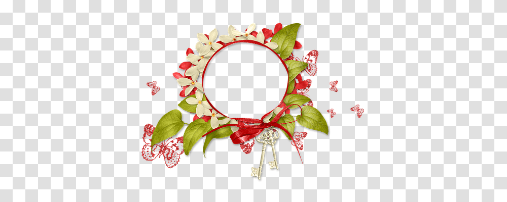 Frame Nature, Key, Wreath, Rose Transparent Png