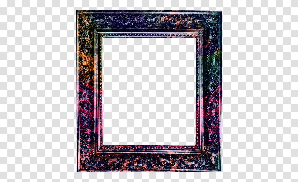 Frame Art Colorful Border Decorative Design Art, Painting, Rug, Tapestry, Ornament Transparent Png