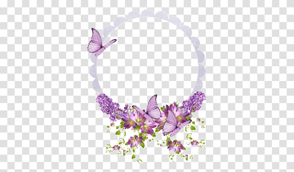 Frame Background Bunga Vintage, Plant, Flower, Blossom, Purple Transparent Png