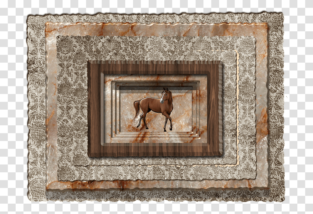 Frame Background Horse Wooden Background Picture Frame, Mammal, Animal, Colt Horse, Wall Transparent Png