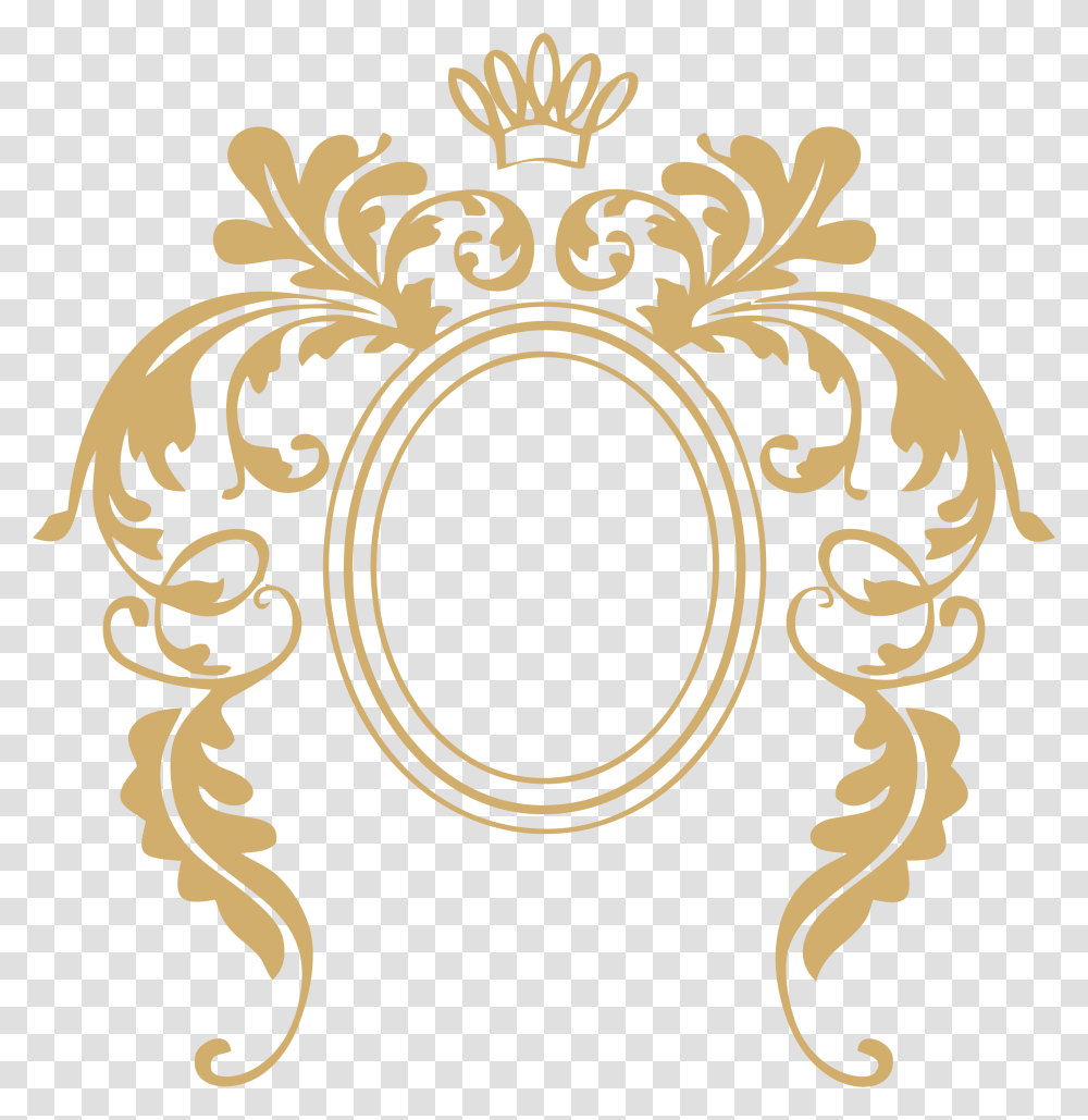 Frame Baroque Ii Beauty And The Beast Mirror Frame, Floral Design, Pattern Transparent Png