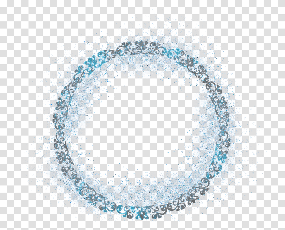 Frame Blue Circle Cool Vector Circle Border, Rug, Alphabet Transparent Png