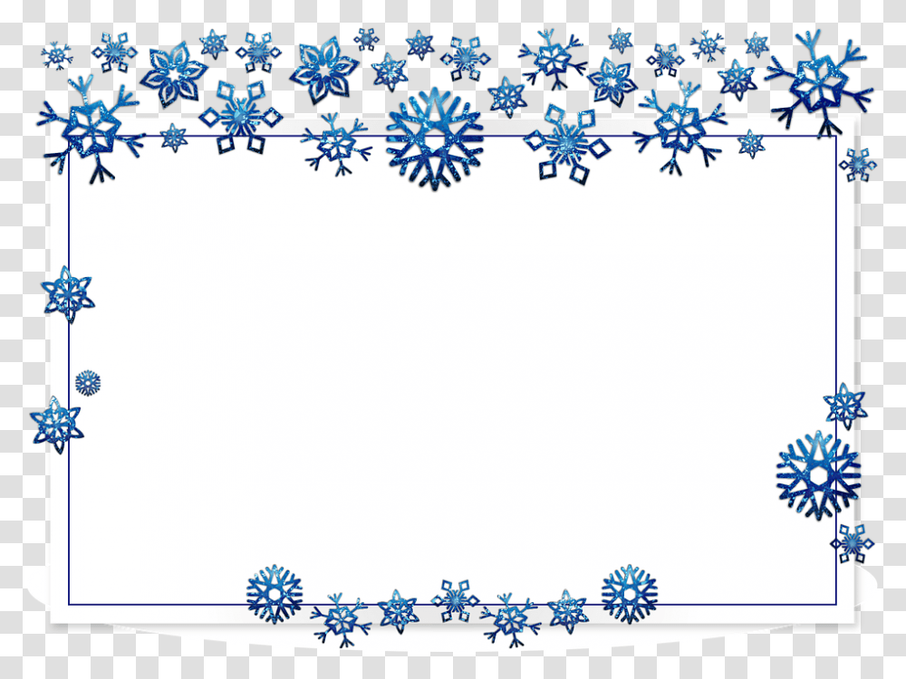 Frame Border Card Xmas Christmas Snow Flake Christmas Border Snow, Floral Design, Pattern Transparent Png