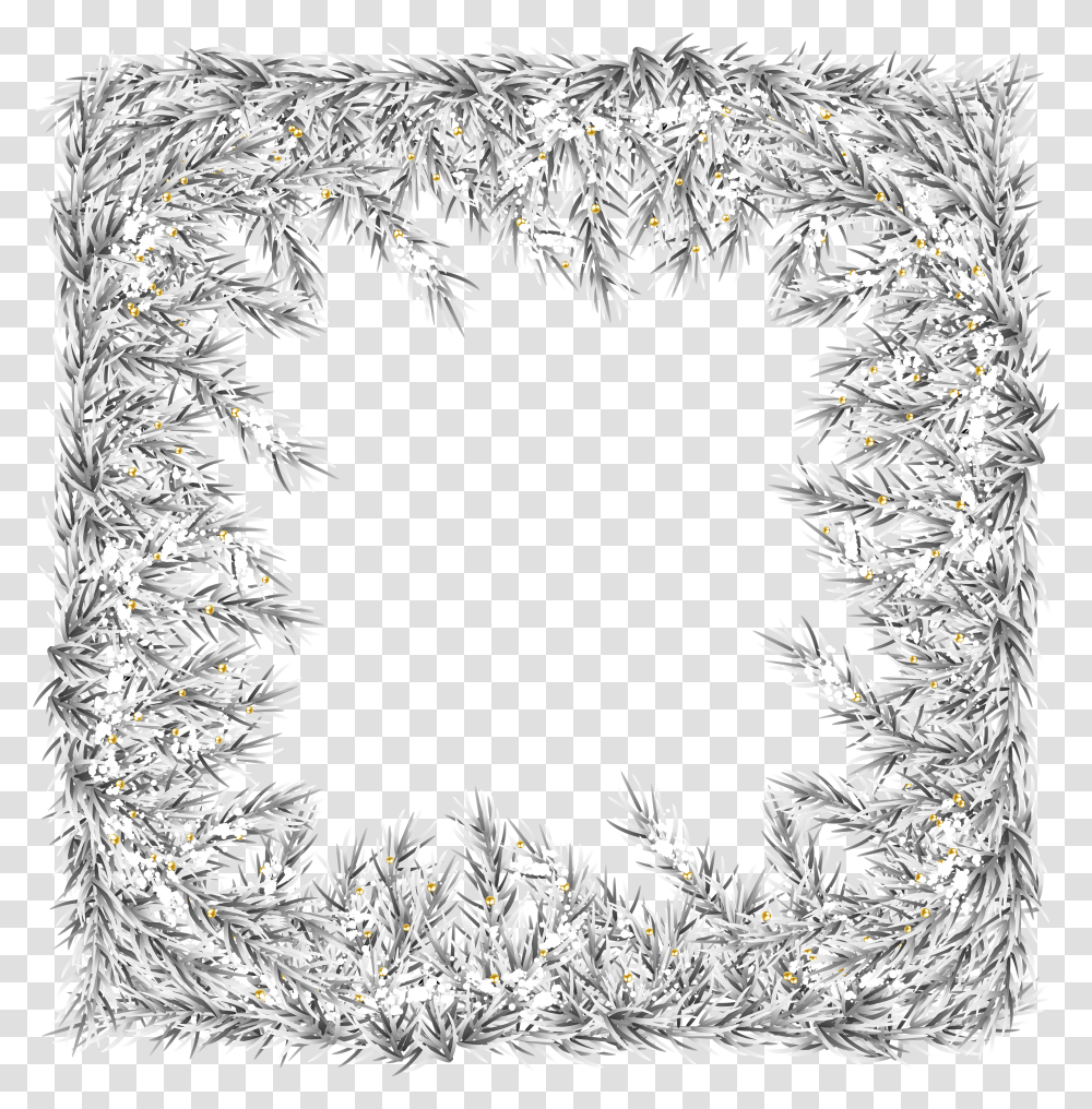 Frame Border Clip Art Image White Christmas Border Transparent Png