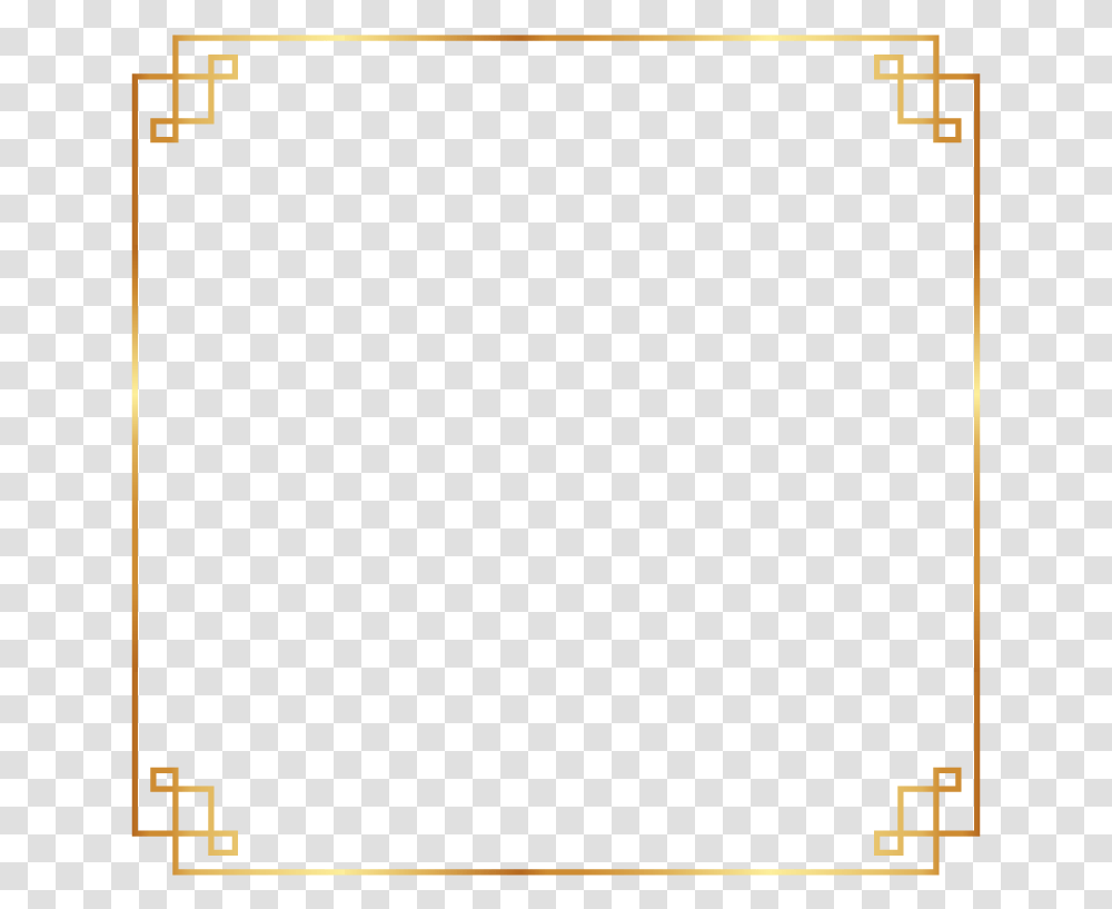 Frame Border Gold Chinese Asian Ftestickers Gold Square Border, Number, Plot Transparent Png