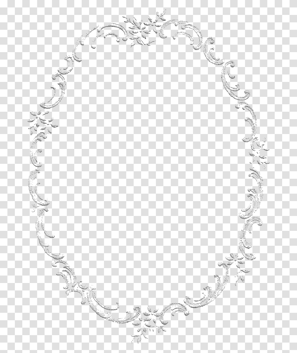 Frame Border Grayscale Image Printable Line Art, Oval, Stencil, Lace Transparent Png