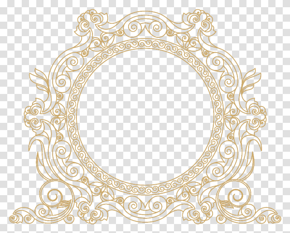 Frame Border Swirls Design Pattern Paisley Gold Gold Swirl Design, Gate, Oval, Label, Text Transparent Png
