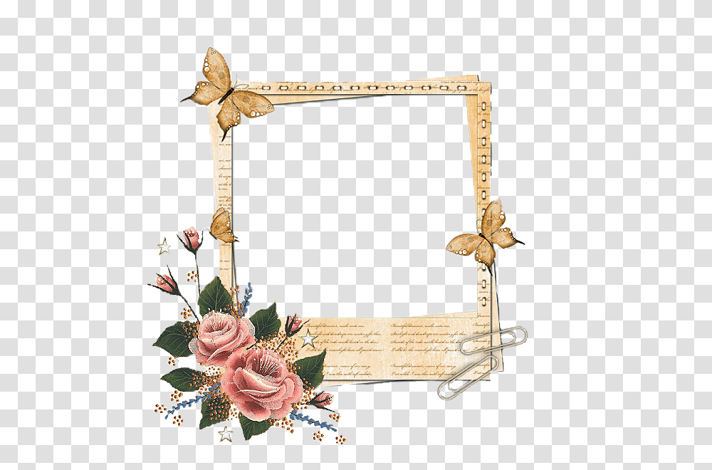 Frame Butterfly For Scrapbook, Accessories, Accessory, Construction Crane, Bronze Transparent Png