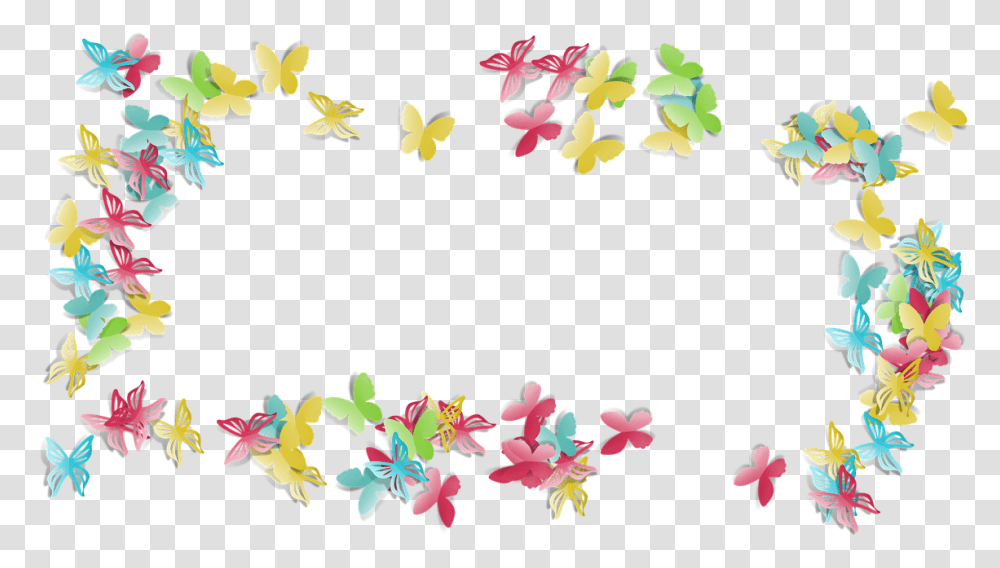 Frame Butterfly, Floral Design, Pattern Transparent Png