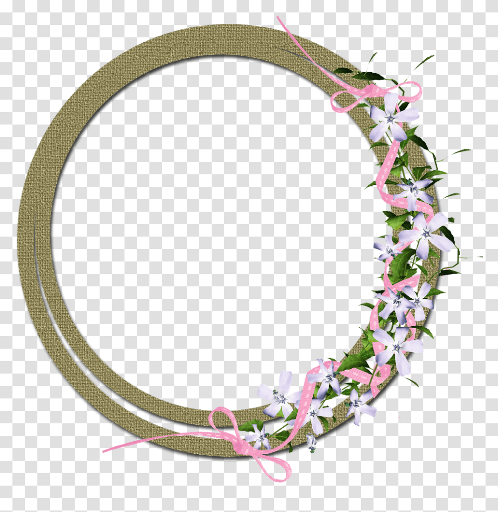 Frame Circle Background Interesting Fairytale Scrapbooking, Plant, Ornament, Flower, Blossom Transparent Png