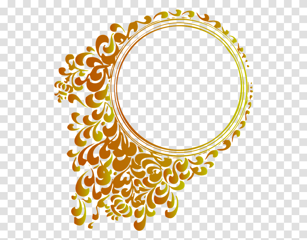 Frame Circle Ring Decoration Baroque Vector Gold Frame, Pattern, Bracelet, Jewelry, Accessories Transparent Png