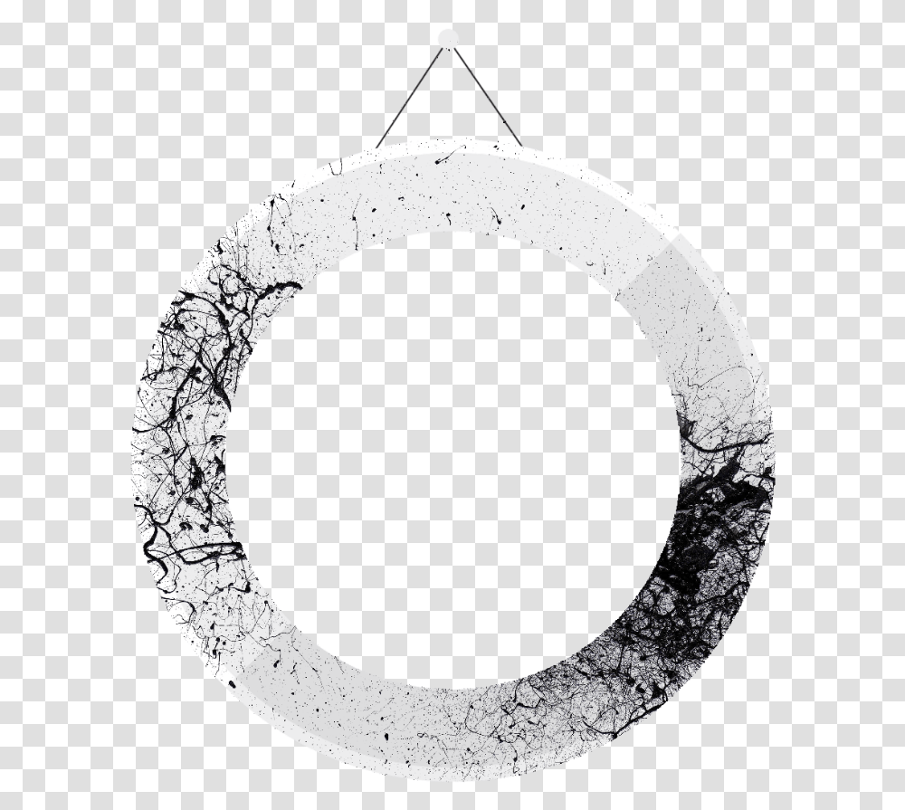 Frame Circle White Paint Black Splash Splatter Circle With Black And White Paint, Moon, Outer Space, Night, Astronomy Transparent Png