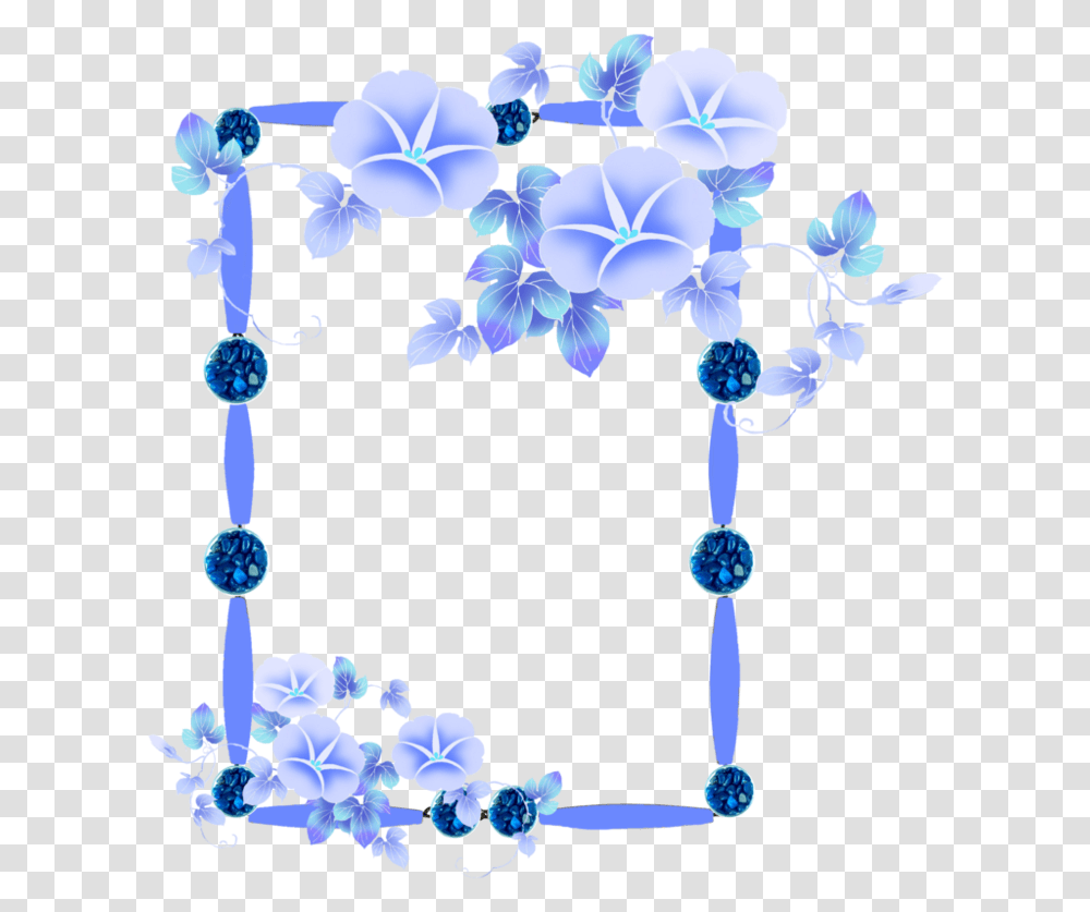 Frame Clipart Blue Flower Picture 1152740 Morning Glory, Graphics, Floral Design, Pattern, Plant Transparent Png