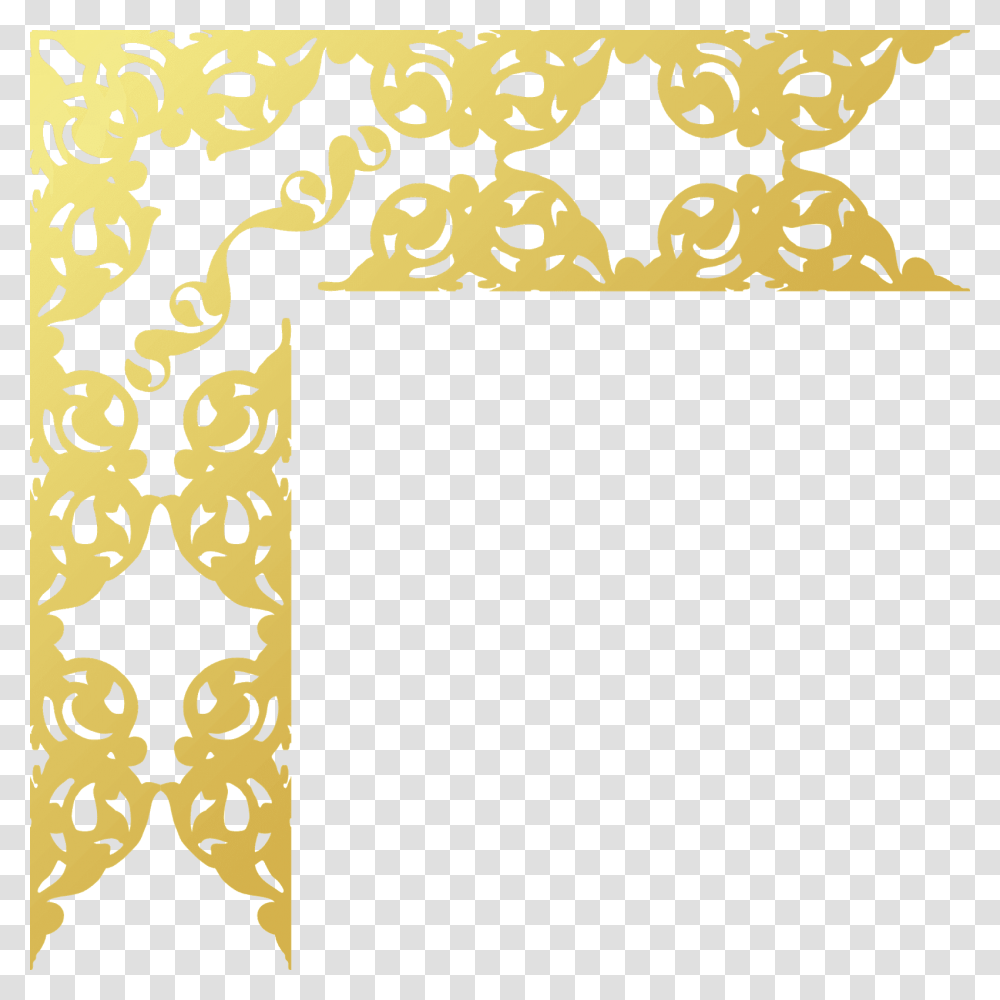 Frame Clipart Chinese Frame Gold Pattern, Floral Design, Green Transparent Png