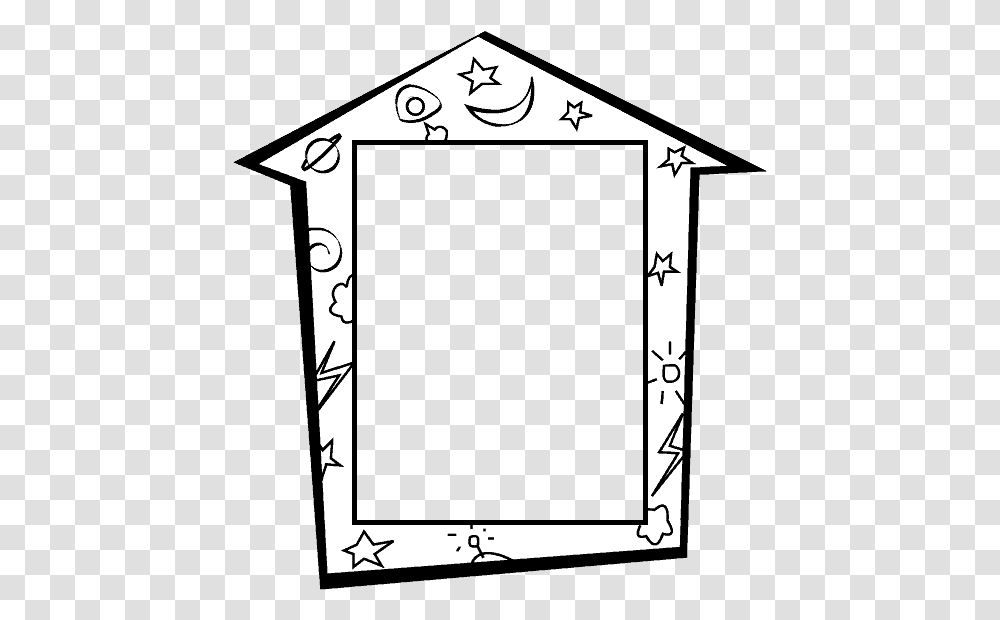Frame Colouring Pages, Building, Architecture Transparent Png