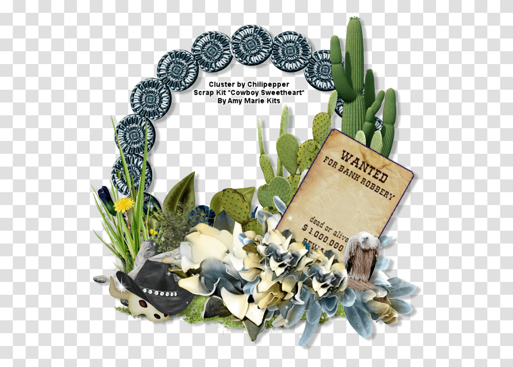 Frame Cowboy Design, Plant, Flower, Blossom, Flower Arrangement Transparent Png