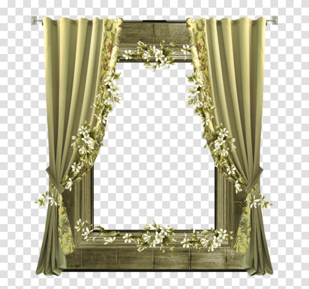 Frame Curtain, Texture, Photo Booth, Mirror, Shower Curtain Transparent Png