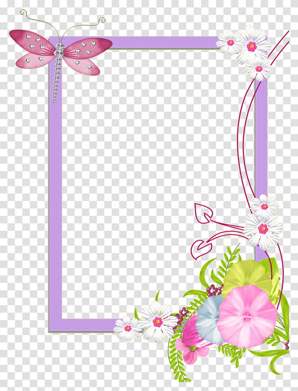 Frame Design Pin By Cantik Manis On And Frame Cute Cute Flower Frame, Graphics, Art, Floral Design, Pattern Transparent Png