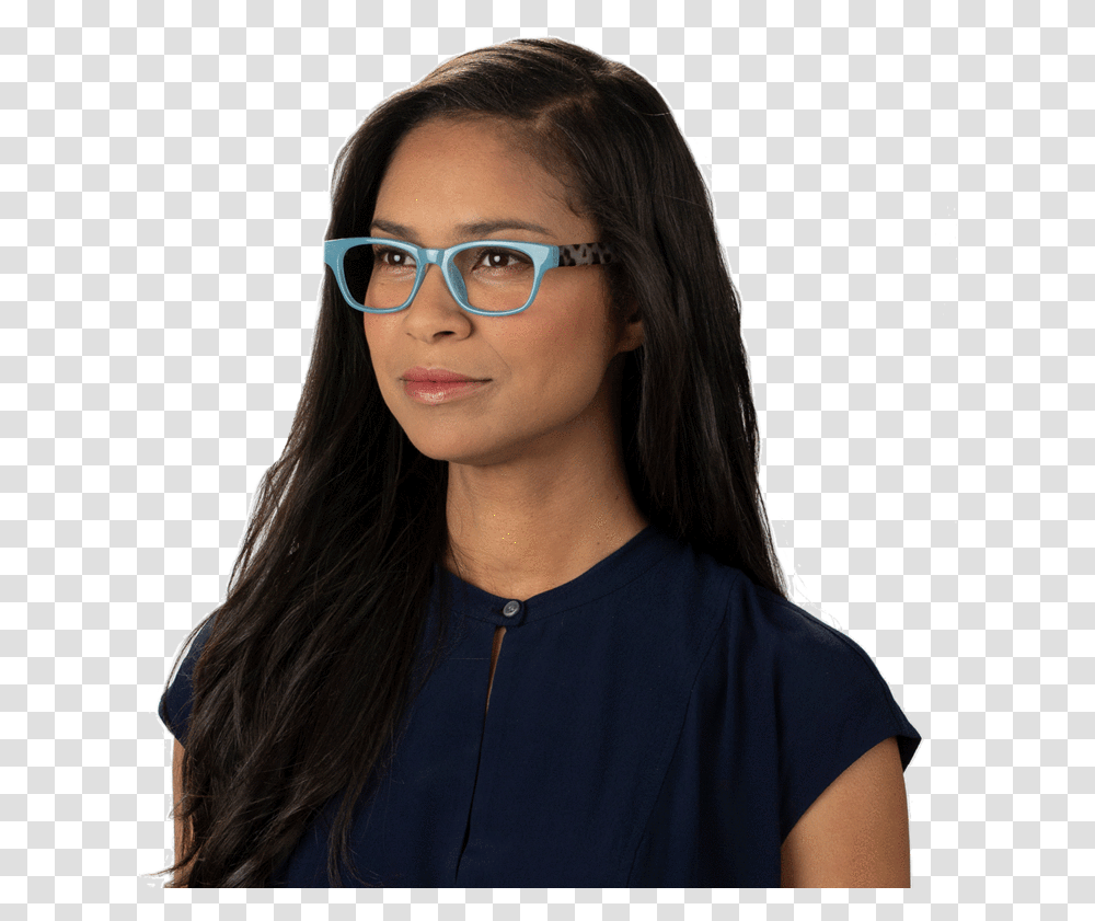 Frame Fit Amp Measurements Girl, Person, Human, Glasses, Accessories Transparent Png