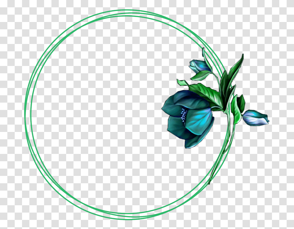 Frame Flower Flowers Blue Green, Pattern, Floral Design Transparent Png