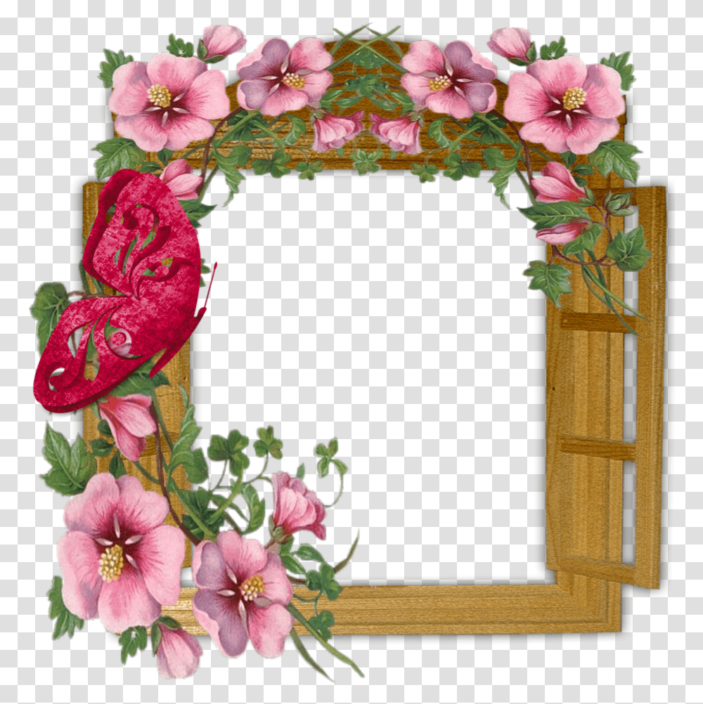 Frame Flowers, Plant, Blossom, Flower Arrangement, Wreath Transparent Png