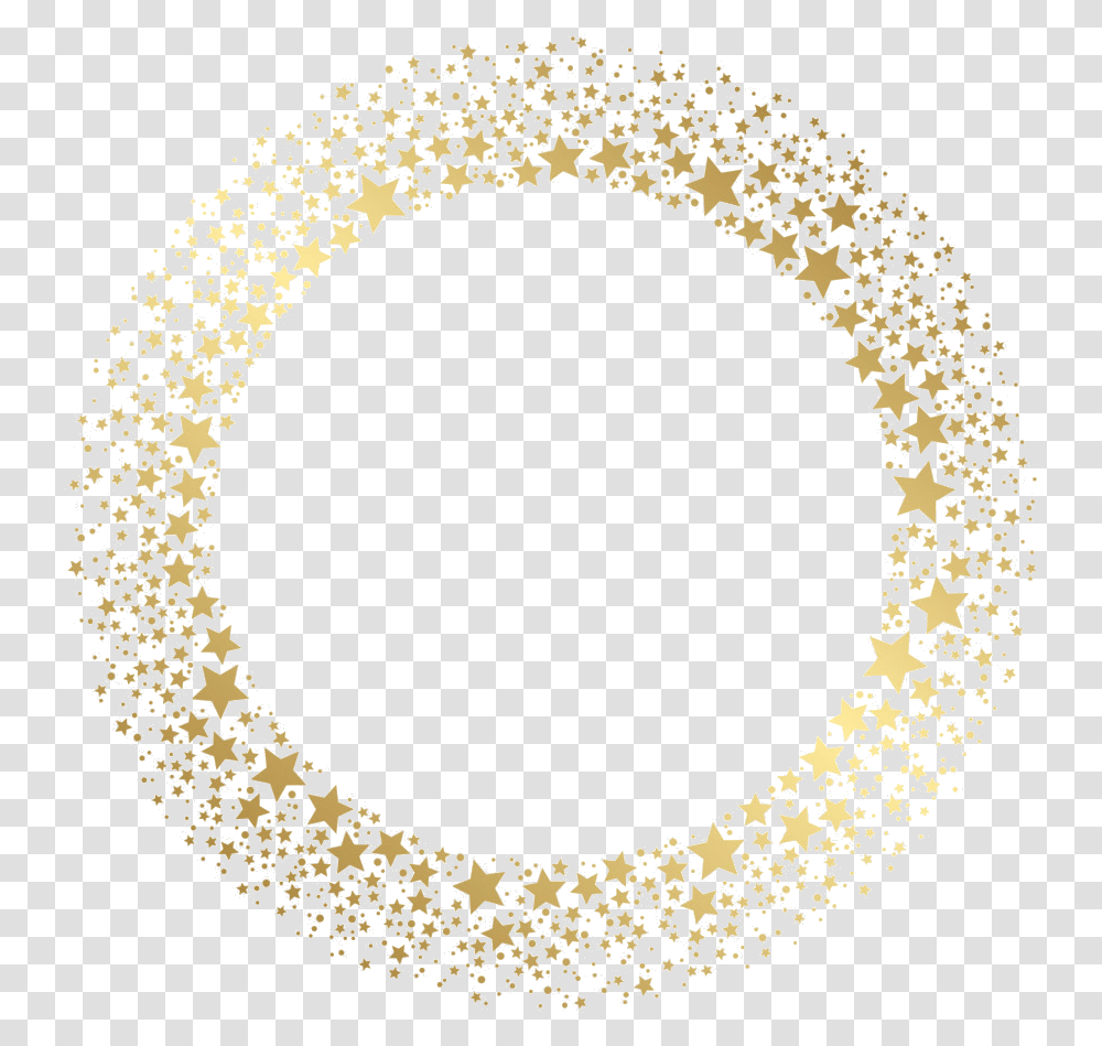 Frame Gold Stars, Moon, Outer Space, Night, Astronomy Transparent Png