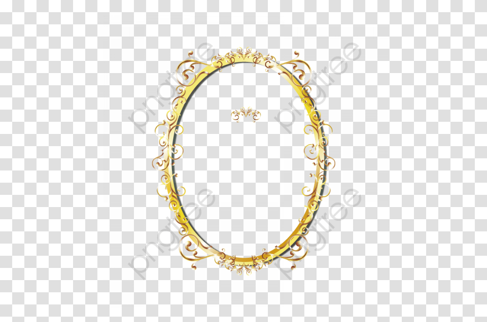 Frame Gold Vector Images - Free Border Oval, Bracelet, Jewelry, Accessories, Accessory Transparent Png