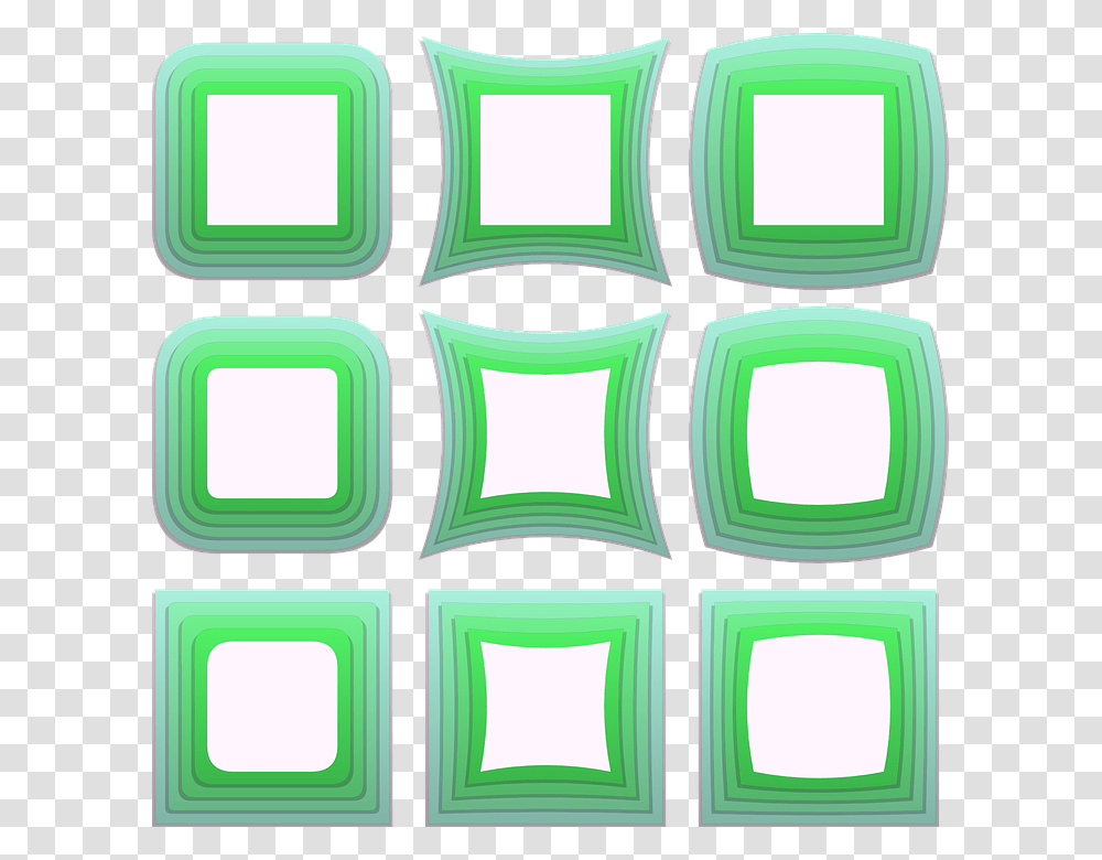 Frame Green Border Decoration Isolated Design, Word, Pattern, Number Transparent Png