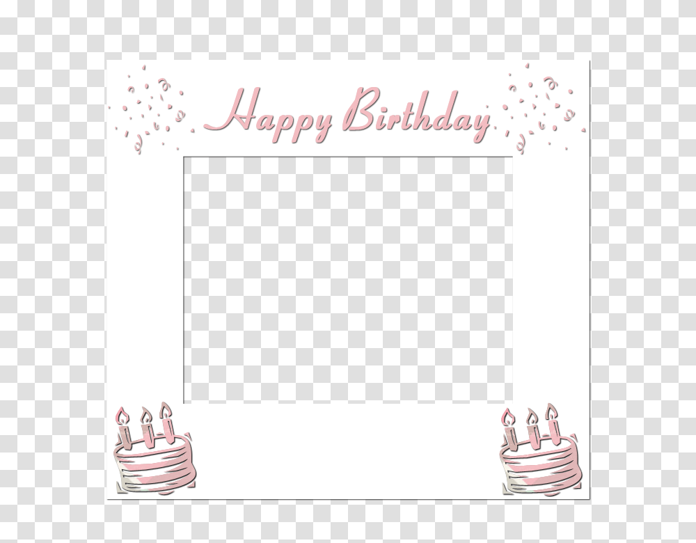 Frame Happy Birthday, White Board, Paper, Page Transparent Png
