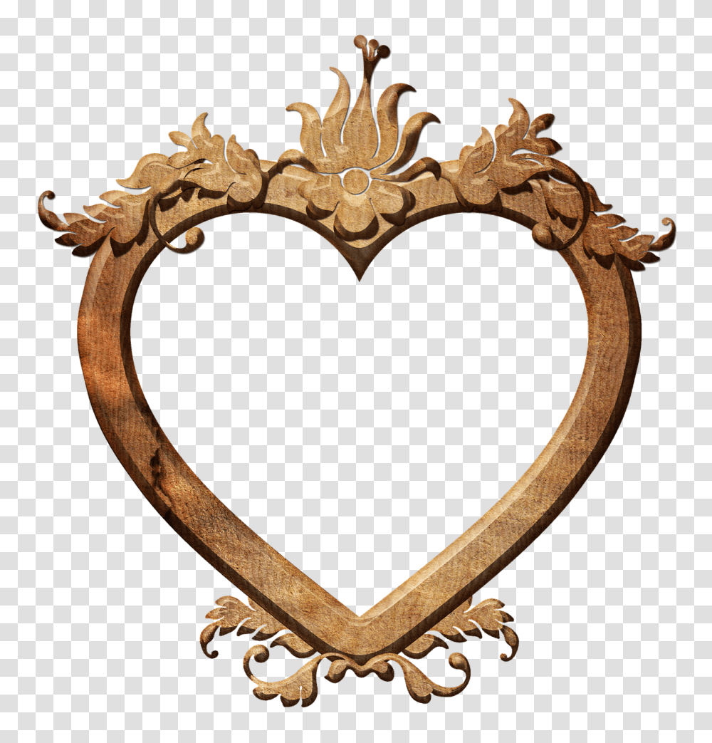 Frame Heart Love Photo Frame Background, Bronze, Jewelry, Accessories, Accessory Transparent Png