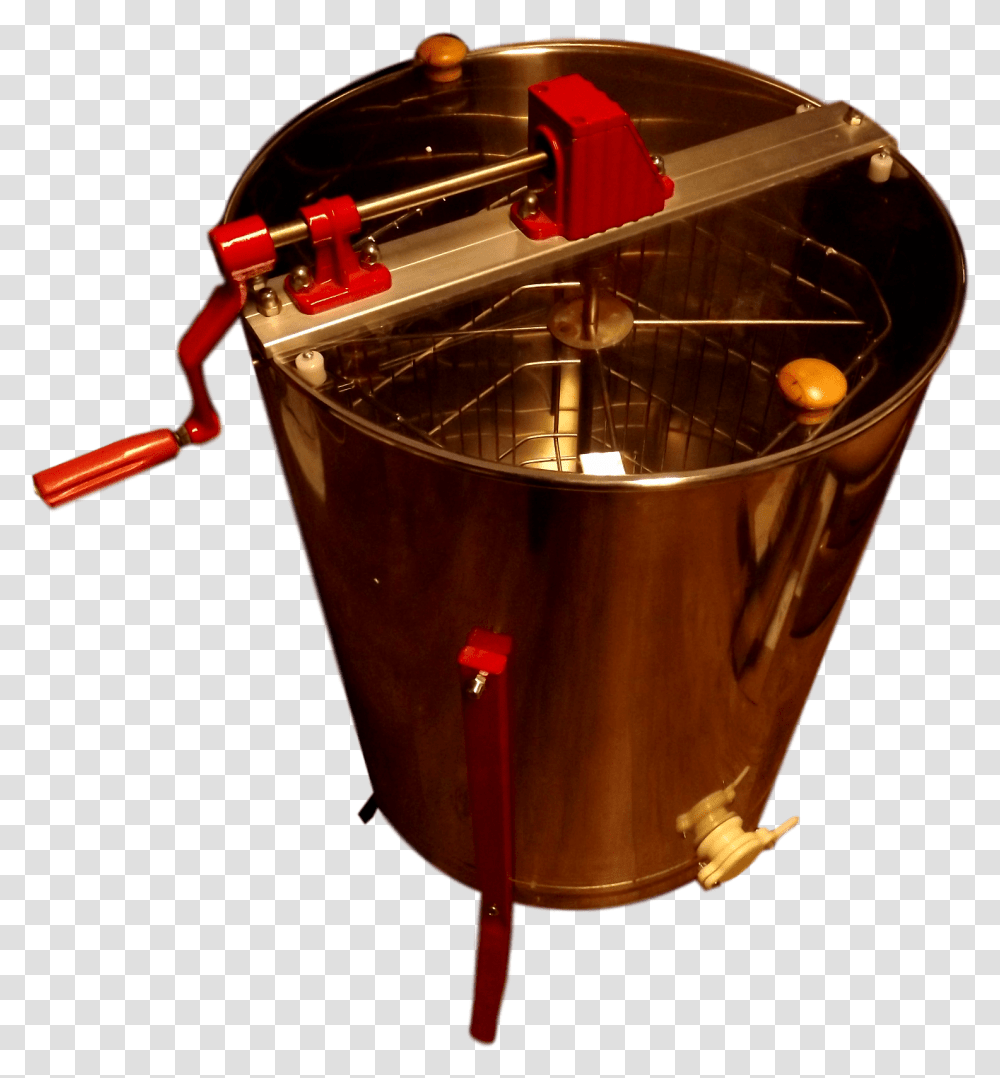 Frame Honey Extractor With Stainless Steel Cage And Deep Fryer, Bucket, Mixer, Appliance Transparent Png