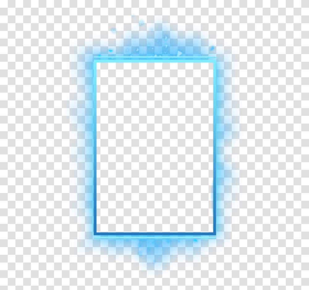 Frame Lights Glowing Blue, Window Transparent Png