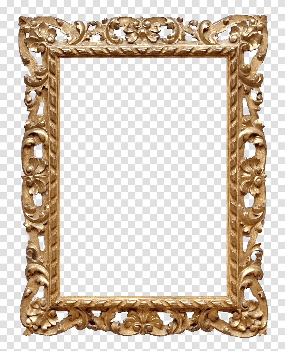 Frame Ornate Gold Free Picture Ornate Frame, Rug, Mirror, Gate, Ivory Transparent Png