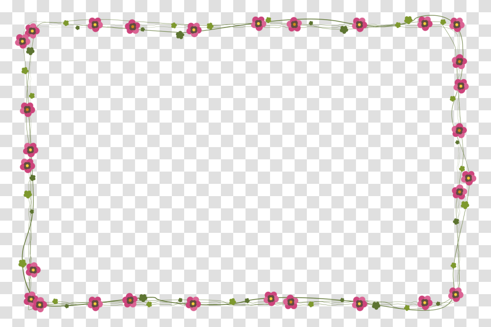 Frame, Plant, Flower, Blossom, Bow Transparent Png