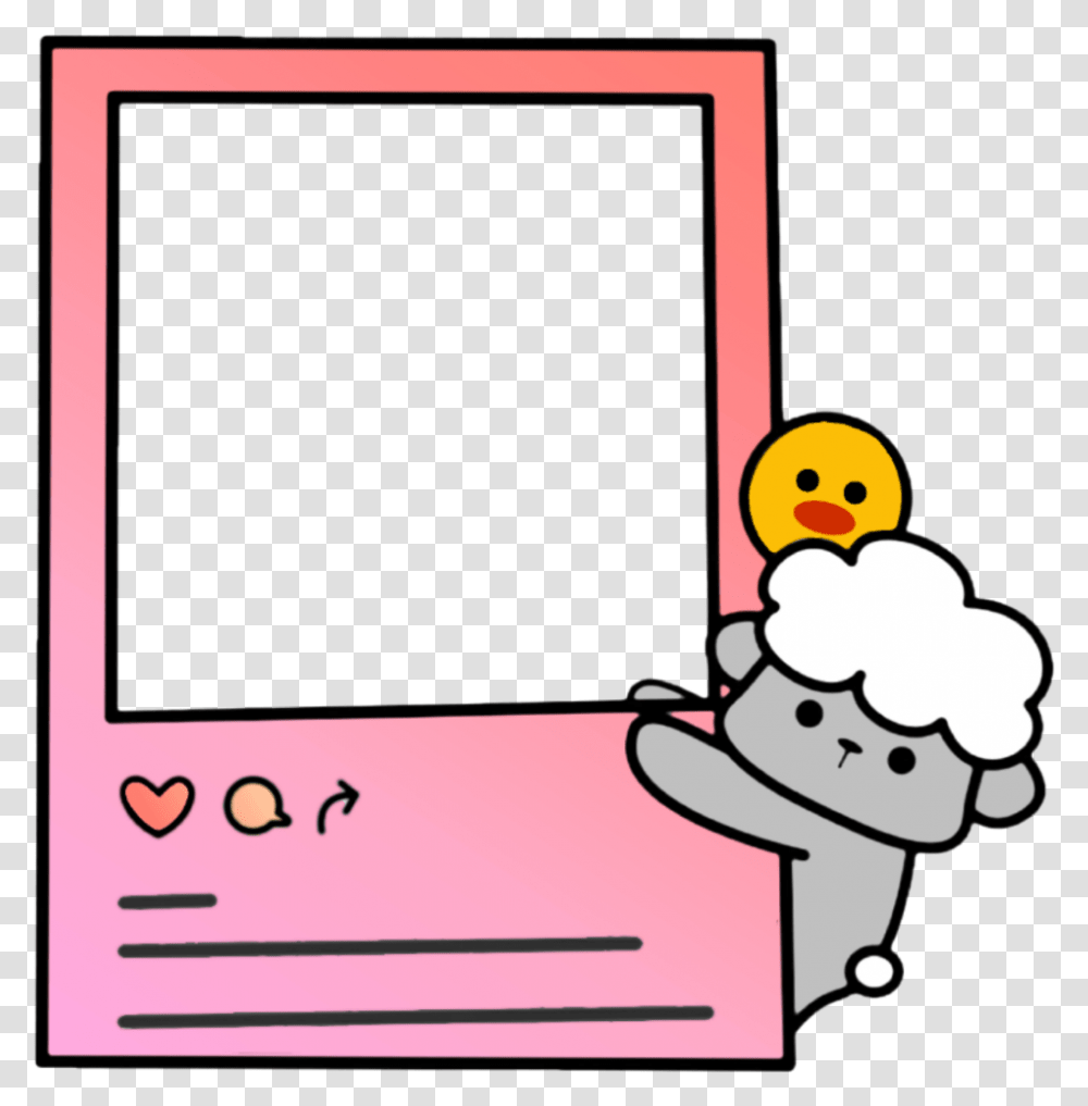 Frame Red Border Polaroid Freetoedit Ftestickers Picsart Stickers Kpop, Snowman, Winter, Outdoors Transparent Png