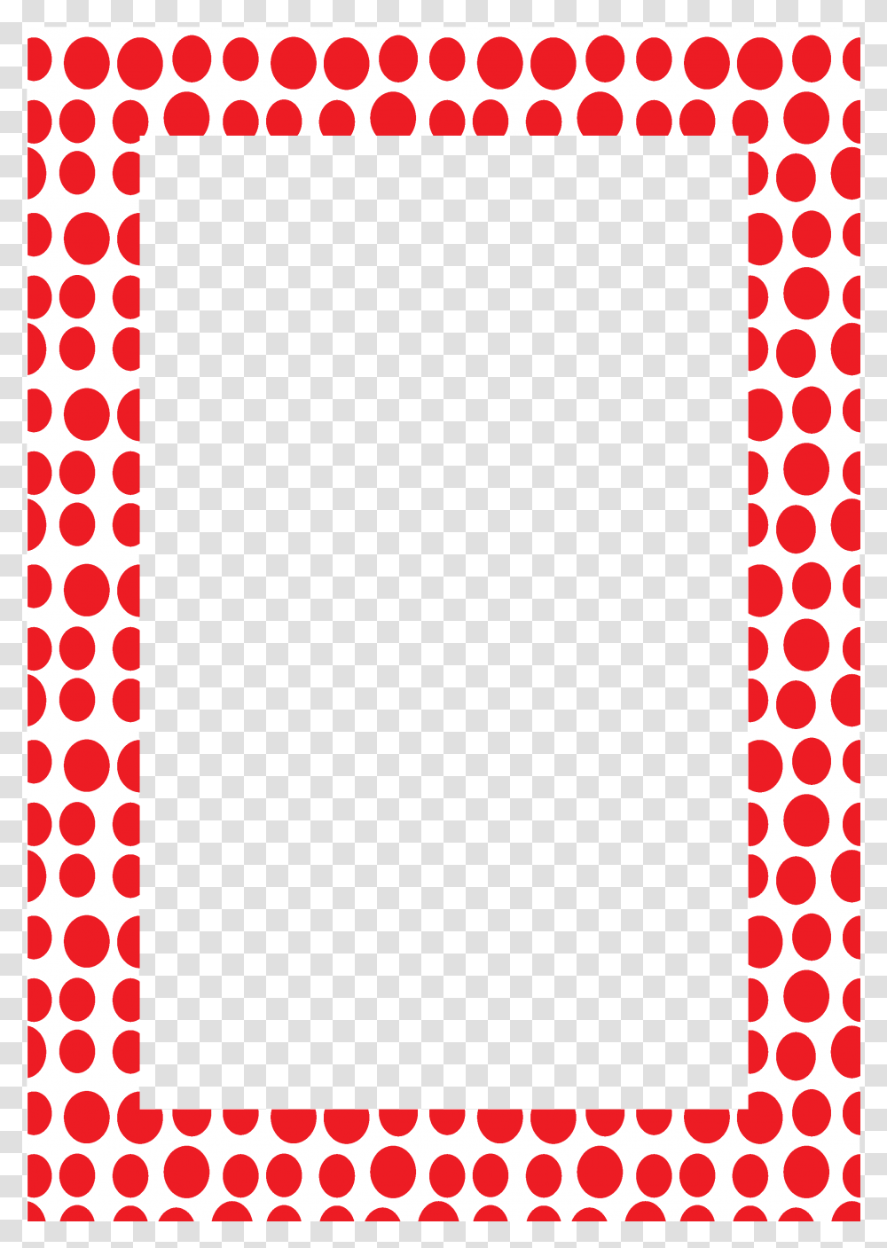 Frame Red Dots Red, Texture, Polka Dot, Rug Transparent Png