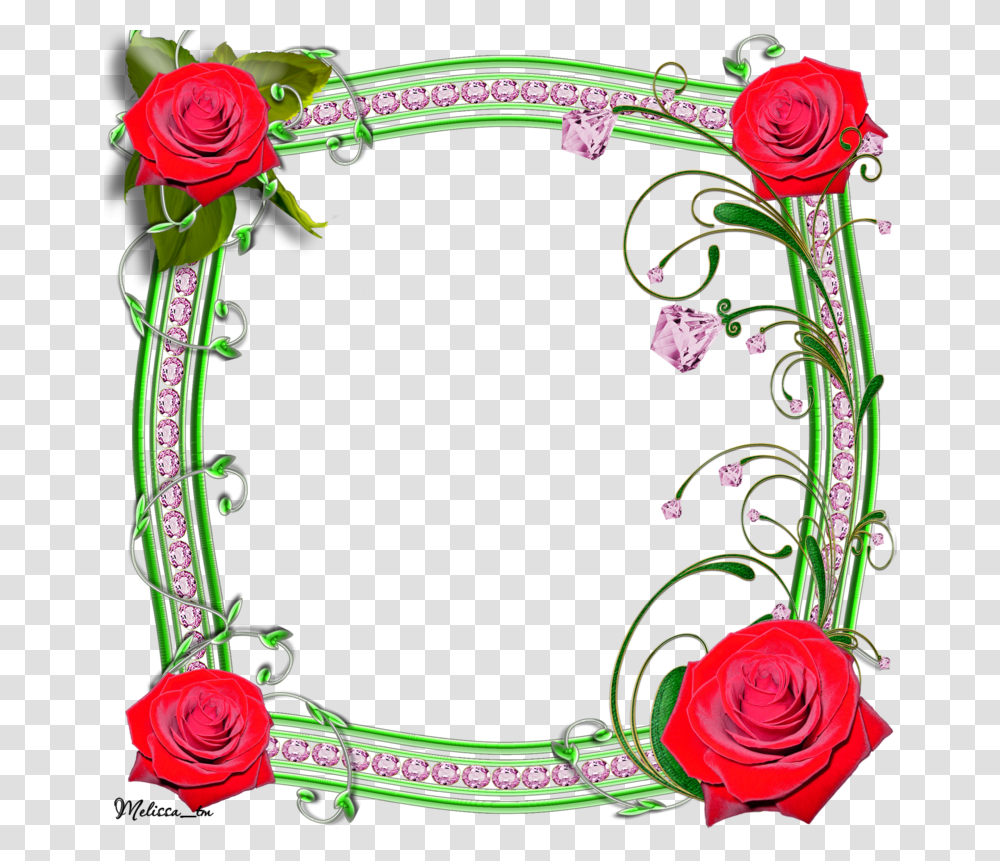 Frame Roses With Swirls, Floral Design, Pattern Transparent Png